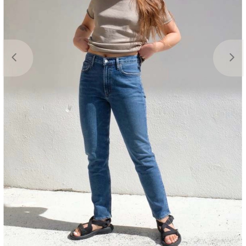 Agolde Women's Straight Leg Jeans in Blue